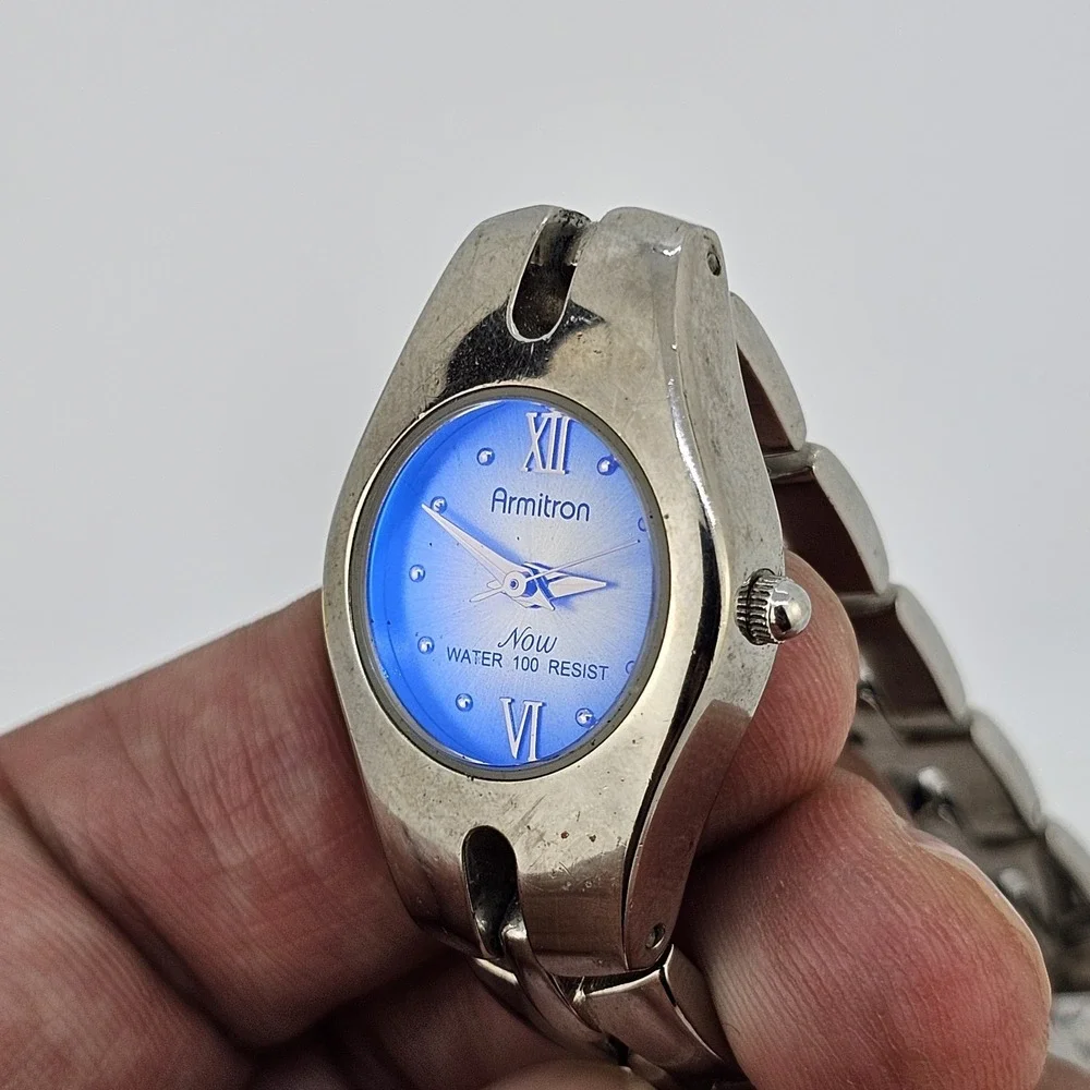 Armitron Women's Watch 23MM‎ Multicolor Dial Gray Bands 5.75